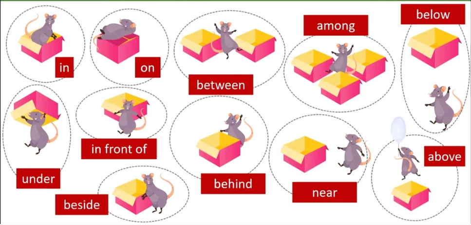 Examples of Preposition of direction