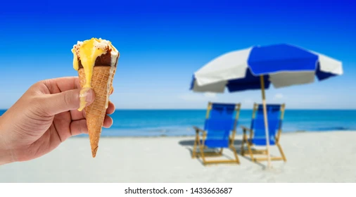 Melting-ice-cream in the ☀ Sun: