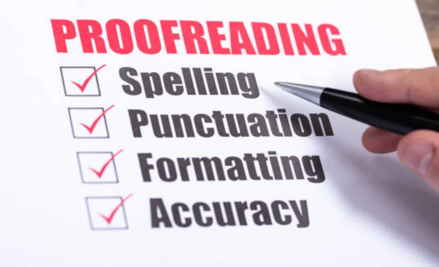 Proofreading English