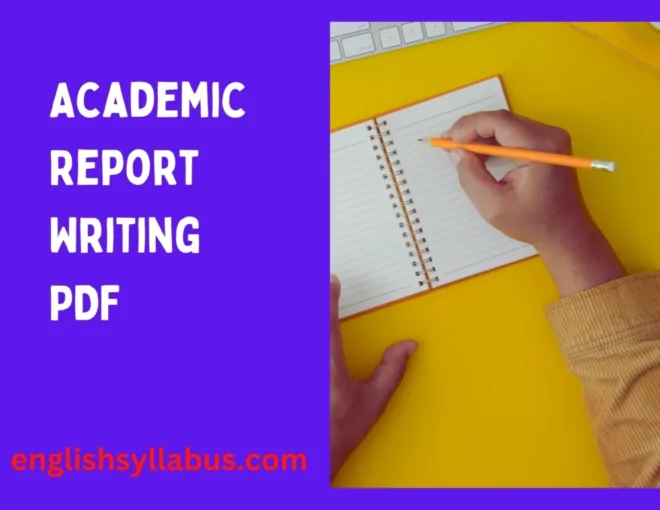 Academic Report Writing Pdf Download English Syllabus Guru