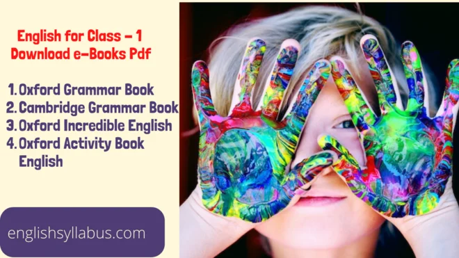 English Grammar Books pdf for Class 1
