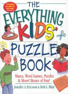 The Everything Kids Puzzle Book Mazes Word Games Puzzles More!