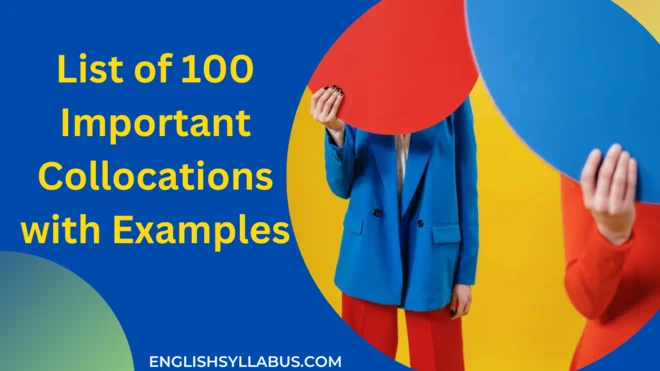 List of Collocations