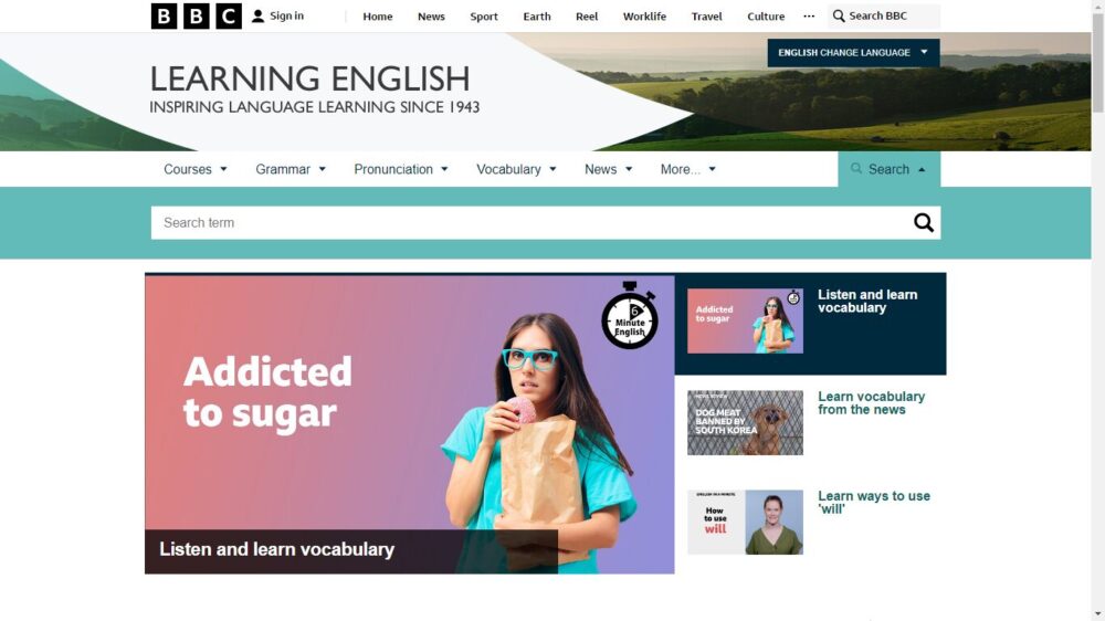BBC learning English Web