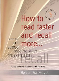 Book Title Page - How to Read Faster and Recall More
