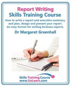 Report Writing Skills Training Course - Title Page